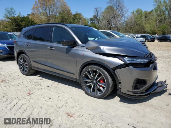 2024 Acura MDX Type S w/Advance Package with VIN 5J8YD8H82RL001387, listed as a Copart auction lot 53203225 with 57,471 mi miles and Salvage Title. Bid and sale history available at carsss.com. Image 4.