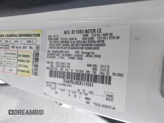 2014 Ford Fusion SE Hybrid with VIN 3FA6P0LU0ER114341, listed as a IAAI auction lot 41578347 with 191,527 mi miles. Bid and sale history available at carsss.com. Image 9.