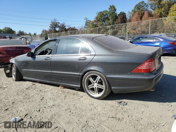 2003 Mercedes-Benz S-Class 4.3L with VIN WDBNG70J43A362316, listed as a Copart auction lot 77487514 with 0 mi miles and Salvage Title. Bid and sale history available at carsss.com. Image 2.