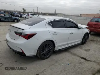 2021 Acura ILX w/Premium/A-SPEC Package with VIN 19UDE2F83MA008591, listed as a Copart auction lot 49028615 with 41,806 mi miles and Salvage Title. Bid and sale history available at carsss.com. Image 3.