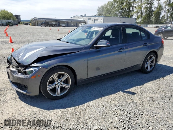 2014 BMW 3 Series 320i with VIN WBA3B1C54EK132952, listed as a Copart auction lot 63653435 with 63,260 mi miles and Salvage title. Bid and sale history available at DreamBid. Image 1.