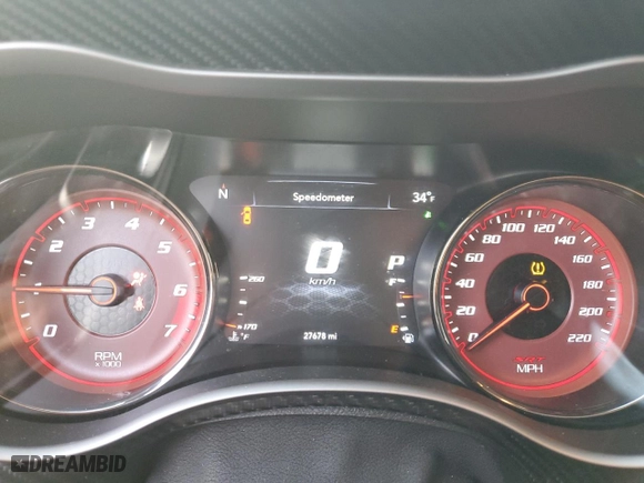 2022 Dodge Charger SRT Hellcat Widebody with VIN 2C3CDXL97NH155124, listed as a Copart auction lot 82694254 with 27,678 mi miles and Salvage Title. Bid and sale history available at carsss.com. Image 9.