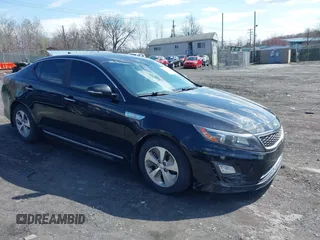 2016 Kia Optima Hybrid with VIN KNAGM4AD8G5092898, listed as a IAAI auction lot 42045490 with 148,673 mi miles. Bid and sale history available at carsss.com. Image 1.