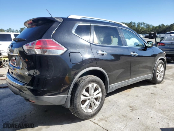 2016 Nissan Rogue SV with VIN KNMAT2MT7GP638856, listed as a Copart auction lot 47089475 with 72074 miles and Salvage Title. Bid and sale history available at carsss.com. Image 3.