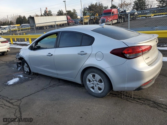 2017 Kia Forte LX with VIN 3KPFK4A70HE017035, listed as a Copart auction lot 45989945 with 87,280 mi miles and Clean Title. Bid and sale history available at carsss.com. Image 2.