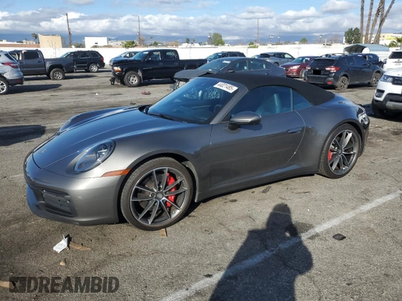 2023 Porsche 911 Carrera S with VIN WP0CB2A91PS248028, listed as a Copart auction lot 44021485 with 5,100 mi miles and Salvage Title. Bid and sale history available at carsss.com. Image 1.