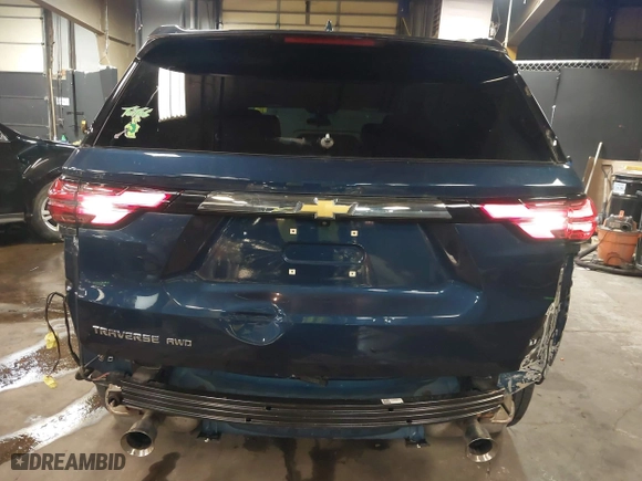 2022 Chevrolet Traverse LT Cloth with VIN 1GNEVGKW1NJ145476, listed as a IAAI auction lot 41744147 with 39,402 mi miles. Bid and sale history available at carsss.com. Image 6.