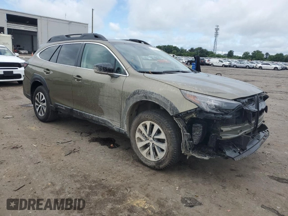 2025 Subaru Outback Premium with VIN 4S4BTADC9S3177573, listed as a Copart auction lot 57446915 with 3,005 mi miles and Salvage title. Bid and sale history available at DreamBid. Image 4.