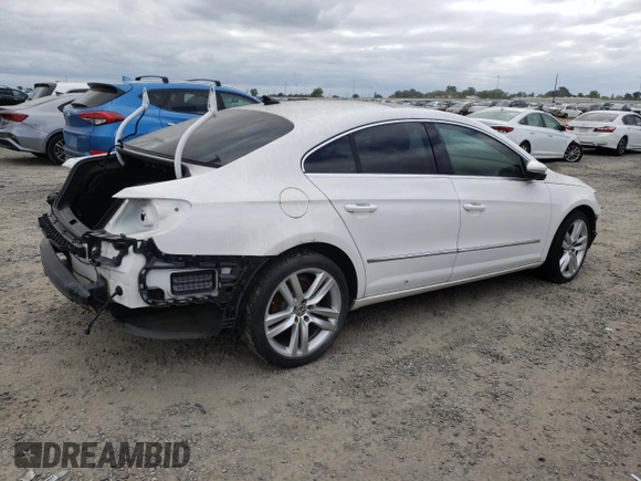 2013 Volkswagen CC Lux with VIN WVWRP7AN6DE502977, listed as a Copart auction lot 53755635 with 0 mi miles and Clean Title. Bid and sale history available at carsss.com. Image 3.
