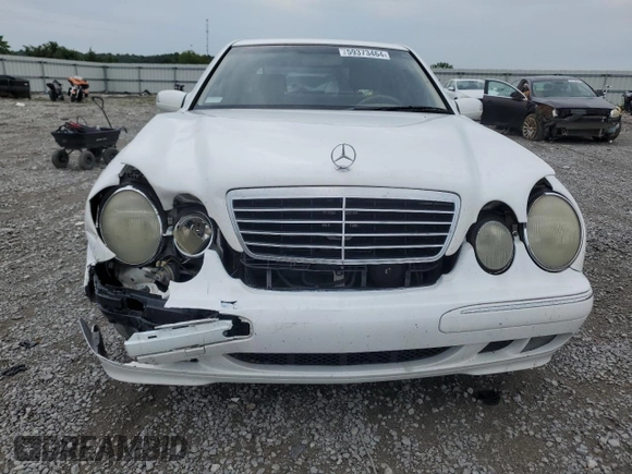 2001 Mercedes-Benz E-Class with VIN WDBJF70J51B332881, listed as a Copart auction lot 63487844 with 216,080 mi miles and Salvage Title. Bid and sale history available at carsss.com. Image 5.