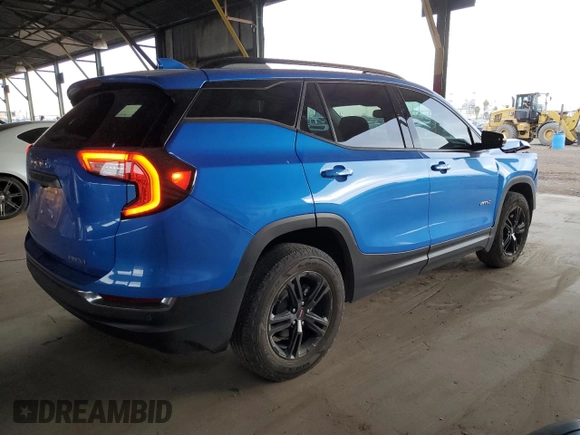 2024 GMC Terrain AT4 with VIN 3GKALYEG2RL146534, listed as a Copart auction lot 42722085 with 22,392 mi miles and Salvage Title. Bid and sale history available at DreamBid. Image 3.