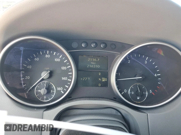 2008 Mercedes-Benz M 320 CDI with VIN 4JGBB22E58A404744, listed as a Copart auction lot 86118164 with 216,310 mi miles and Salvage Title. Bid and sale history available at DreamBid. Image 9.