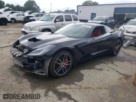 2015 Chevrolet Corvette Z51 2LT with VIN 1G1YK2D77F5109902, listed as a Copart auction lot 50784194 with 128,877 mi miles and Salvage title. Bid and sale history available at DreamBid. Image 1.