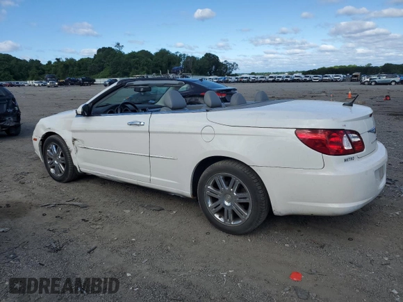 2008 Chrysler Sebring Limited with VIN 1C3LC65M98N634638, listed as a Copart auction lot 61707105 with 118,552 mi miles and Clean title. Bid and sale history available at DreamBid. Image 2.