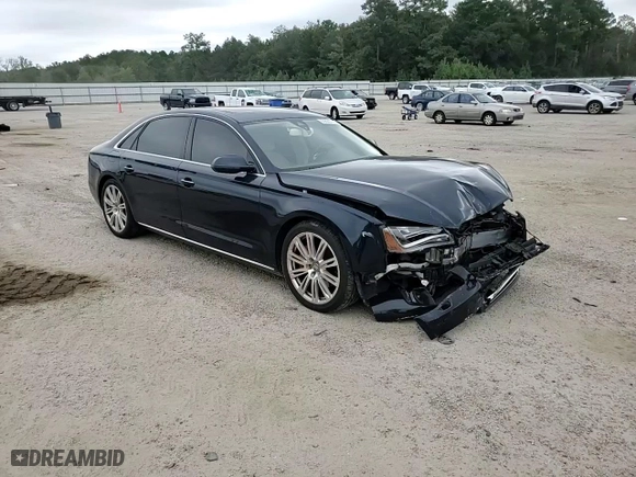 2014 Audi A8 L 3.0T with VIN WAURGAFD5EN006189, listed as a Copart auction lot 69888714 with 99,303 mi miles and Salvage Title. Bid and sale history available at carsss.com. Image 14.