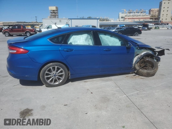2017 Ford Fusion SE with VIN 3FA6P0H76HR203841, listed as a Copart auction lot 47520985 with 0 mi miles and Salvage Title. Bid and sale history available at carsss.com. Image 3.