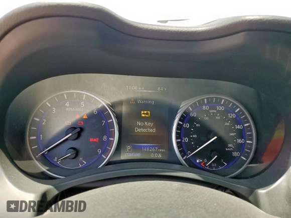 2015 Infiniti Q50 with VIN JN1BV7AP7FM331225, listed as a Copart auction lot 58298965 with 148,267 mi miles and Salvage title. Bid and sale history available at DreamBid. Image 9.