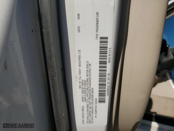 2007 Subaru Legacy Wagon Special Edition with VIN 4S3BP616077320530, listed as a Copart auction lot 83828124 with 57,683 mi miles and Salvage Title. Bid and sale history available at carsss.com. Image 15.