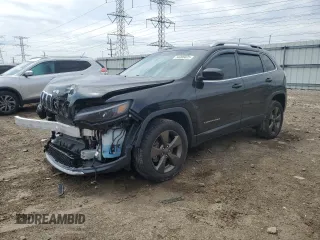 2019 Jeep Cherokee Limited with VIN 1C4PJMDX2KD308860, listed as a Copart auction lot 54205025 with 65,492 mi miles and Salvage title. Bid and sale history available at DreamBid. Image 1.