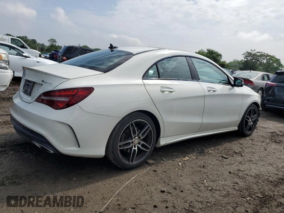 2017 Mercedes-Benz CLA 250 with VIN WDDSJ4GB8HN406231, listed as a Copart auction lot 53218714 with 100,256 mi miles and Salvage Title. Bid and sale history available at DreamBid. Image 3.