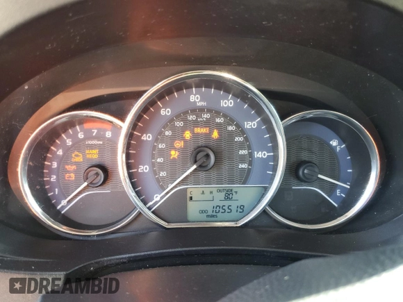 2016 Toyota Corolla L with VIN 5YFBURHE2GP447933, listed as a Copart auction lot 50251845 with 105,519 mi miles and Clean Title. Bid and sale history available at DreamBid. Image 9.