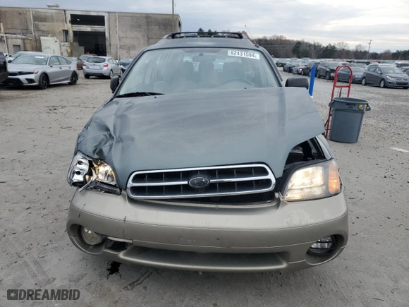 2001 Subaru Legacy Wagon Outback w/RB Equip with VIN 4S3BH665817631532, listed as a Copart auction lot 82431594 with 186,004 mi miles and Salvage Title. Bid and sale history available at carsss.com. Image 5.