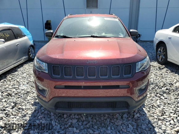 2021 Jeep Compass 80th Anniversary with VIN 3C4NJCEB6MT532733, listed as a Copart auction lot 53128285 with 45,624 mi miles and Salvage Title. Bid and sale history available at carsss.com. Image 5.