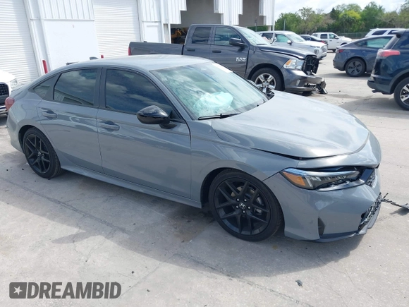 2025 Honda Civic Sport with VIN 2HGFE2F57SH571849, listed as a IAAI auction lot 41902538 with 869 mi miles and . Bid and sale history available at DreamBid. Image 1.