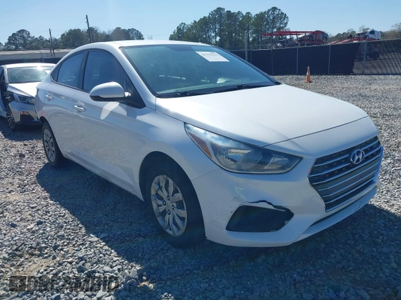 2019 Hyundai Accent SE with VIN 3KPC24A30KE049717, listed as a IAAI auction lot 41792523 with 58,576 mi miles. Bid and sale history available at carsss.com. Image 1.