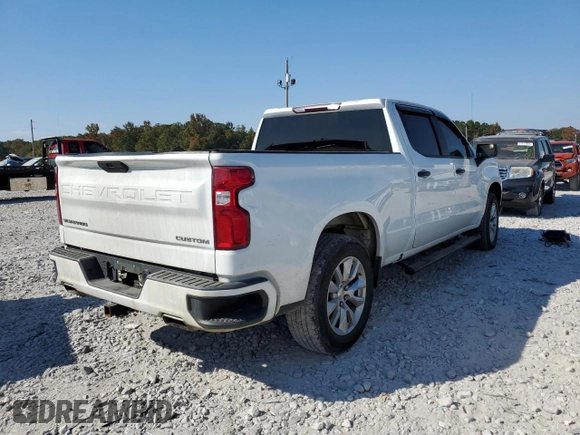 2020 Chevrolet Silverado 1500 Custom with VIN 1GCPWBEF6LZ103672, listed as a Copart auction lot 77603784 with 188,577 mi miles and Salvage Title. Bid and sale history available at carsss.com. Image 3.