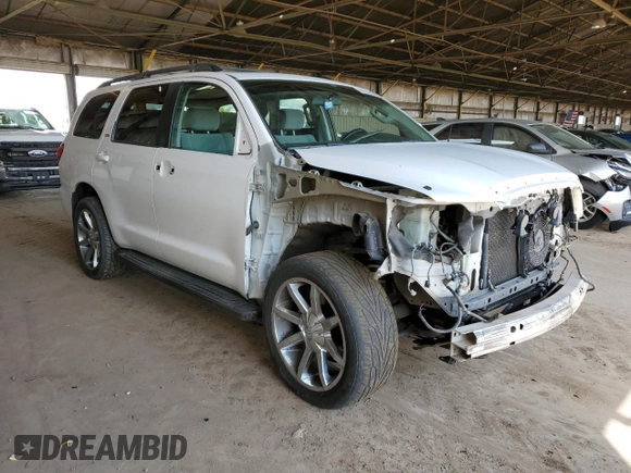 2013 Toyota Sequoia SR5 with VIN 5TDBW5G17DS091225, listed as a Copart auction lot 48523295 with 222,567 mi miles and Salvage Title. Bid and sale history available at carsss.com. Image 4.