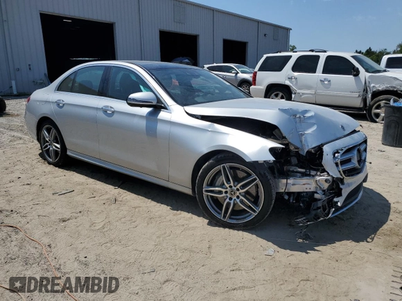 2018 Mercedes-Benz E-Class E 300 with VIN WDDZF4JB4JA380152, listed as a Copart auction lot 52855905 with 27,376 mi miles and Salvage Title. Bid and sale history available at carsss.com. Image 4.