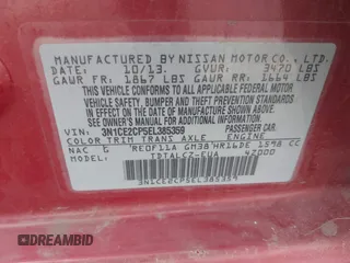 2014 Nissan Note S with VIN 3N1CE2CP5EL385359, listed as a IAAI auction lot 41400657 with 82,801 mi miles and . Bid and sale history available at DreamBid. Image 9.