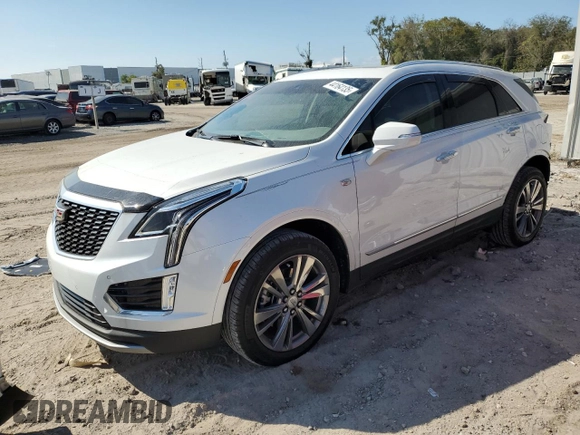 2023 Cadillac XT5 FWD Premium Luxury with VIN 1GYKNCRS9PZ224013, listed as a Copart auction lot 44164135 with 12,003 mi miles and Salvage Title. Bid and sale history available at carsss.com. Image 1.