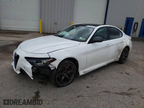 2019 Alfa Romeo Giulia Ti Sport with VIN ZARFANBN9K7622450, listed as a Copart auction lot 50780443 with 0 mi miles. Bid and sale history available at carsss.com. Image 1.