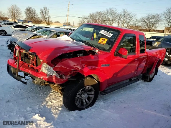 2008 Ford Ranger XLT with VIN 1FTYR44U38PA06617, listed as a Copart auction lot 41495925 with 76,578 mi miles and Salvage Title. Bid and sale history available at carsss.com. Image 11.