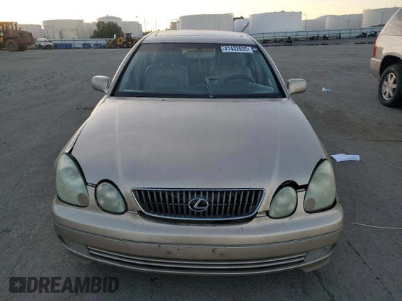 2003 Lexus GS 300 z VIN JT8BD69S530175254, wystawiony jako Copart lot #41432635 z przebiegiem 259 505 mil mil oraz Szkoda całkowita • Salvage title. Historia ofert i sprzedaży dostępna na DreamBid. Obrazek 5.