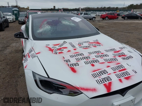 2023 Tesla Model S Plaid with VIN 5YJSA1E68PF507197, listed as a IAAI auction lot 42062258 with Not provided miles and . Bid and sale history available at DreamBid. Image 19.