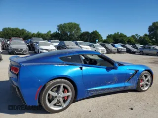 2015 Chevrolet Corvette 1LT with VIN 1G1YB2D71F5121186, listed as a Copart auction lot 58896784 with 11,017 mi miles and Salvage Title. Bid and sale history available at carsss.com. Image 3.