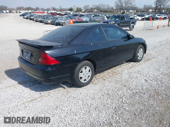 2003 Honda Civic LX with VIN 1HGEM22583L085950, listed as a IAAI auction lot 41791231 with 175,837 mi miles. Bid and sale history available at carsss.com. Image 4.