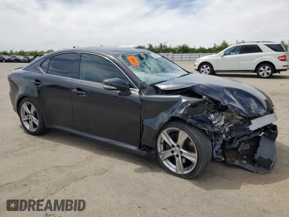2012 Lexus IS 350 with VIN JTHBE5C21C5029923, listed as a Copart auction lot 54266105 with 209,009 mi miles and Salvage title. Bid and sale history available at DreamBid. Image 4.