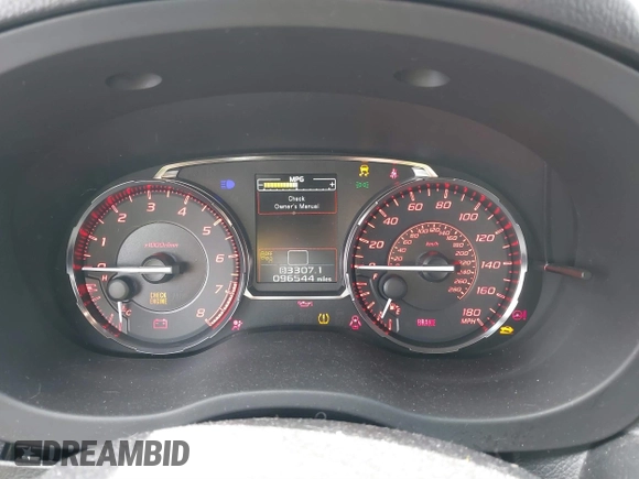 2016 Subaru WRX Limited with VIN JF1VA1L64G9822546, listed as a IAAI auction lot 41839448 with 96,544 mi miles. Bid and sale history available at carsss.com. Image 7.