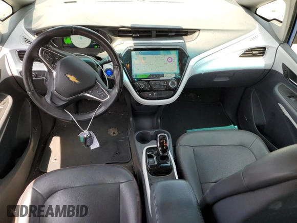 2017 Chevrolet Bolt EV Premier with VIN 1G1FX6S08H4186180, listed as a Copart auction lot 58431925 with 79,966 mi miles and Salvage title. Bid and sale history available at DreamBid. Image 8.