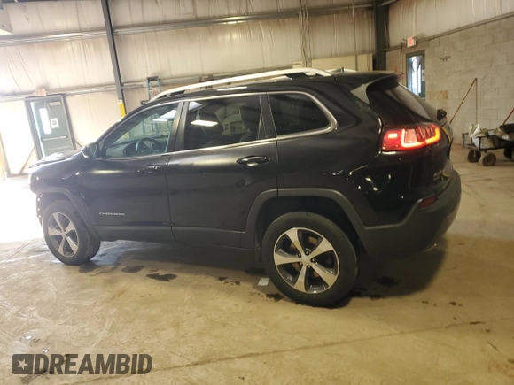 2019 Jeep Cherokee Limited with VIN 1C4PJMDN2KD255950, listed as a Copart auction lot 52145165 with 39,667 mi miles and Salvage Title. Bid and sale history available at carsss.com. Image 2.