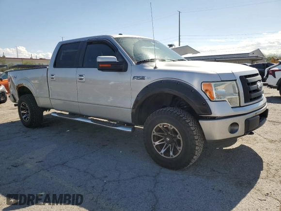 2009 Ford F-150 XL with VIN 1FTPW14V39FA07124, listed as a Copart auction lot 58660225 with 169,321 mi miles and Salvage title. Bid and sale history available at DreamBid. Image 4.