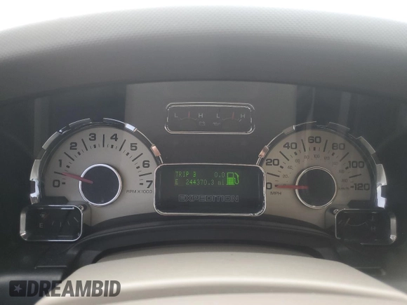 2010 Ford Expedition Max Limited with VIN 1FMJK2A58AEB68702, listed as a Copart auction lot 61085195 with 244,370 mi miles and Salvage title. Bid and sale history available at DreamBid. Image 9.