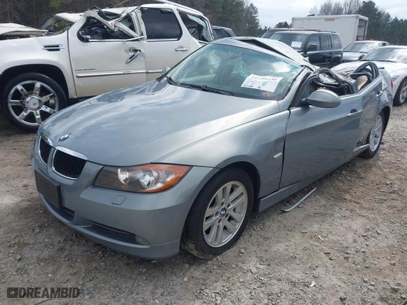 2007 BMW 3 Series 328i with VIN WBAVA33527KX71597, listed as a IAAI auction lot 41759330 with 143,500 mi miles. Bid and sale history available at carsss.com. Image 19.