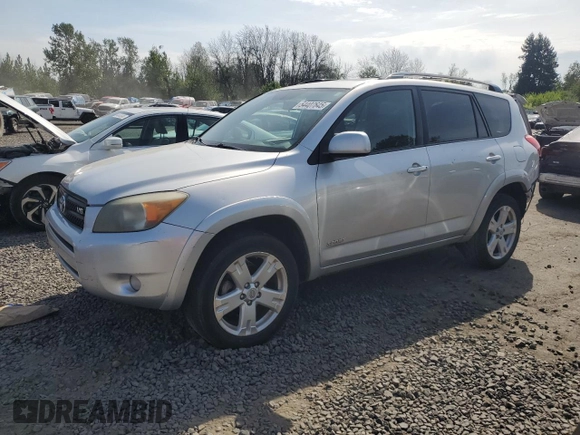 2007 Toyota RAV4 Sport with VIN JTMBK32V376022871, listed as a Copart auction lot 54407645 with 280,602 mi miles and Salvage title. Bid and sale history available at DreamBid. Image 1.