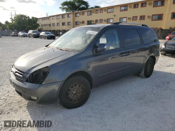 2012 Kia Sedona LX with VIN KNDMG4C77C6472498, listed as a Copart auction lot 53424005 with 0 mi miles and Clean Title. Bid and sale history available at carsss.com. Image 1.
