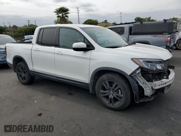 2019 Honda Ridgeline Sport with VIN 5FPYK3F12KB047265, listed as a Copart auction lot 54433275 with 87,837 mi miles and Salvage title. Bid and sale history available at DreamBid. Image 4.